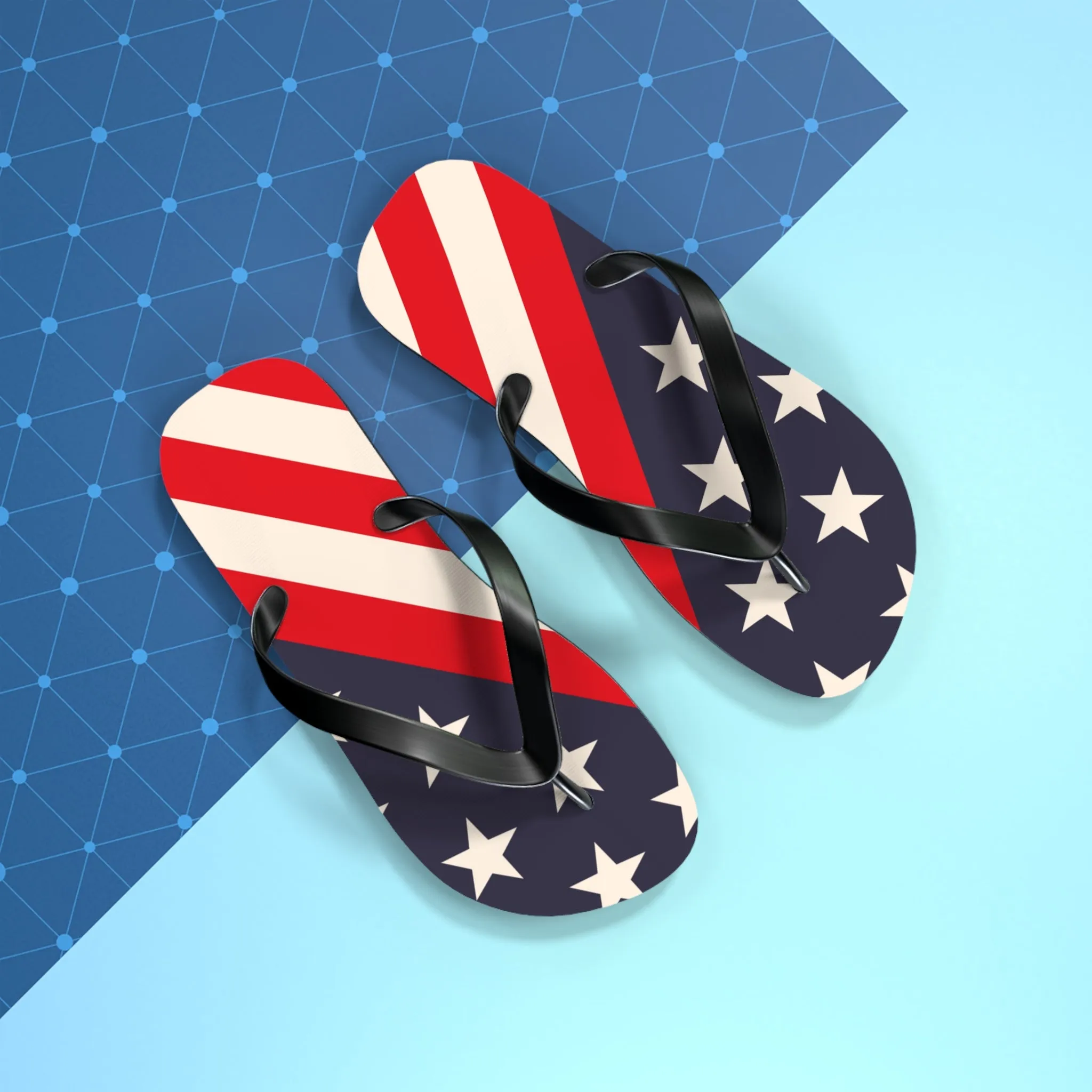 4th of July Flip Flops / USA Patriotic Flip Flops