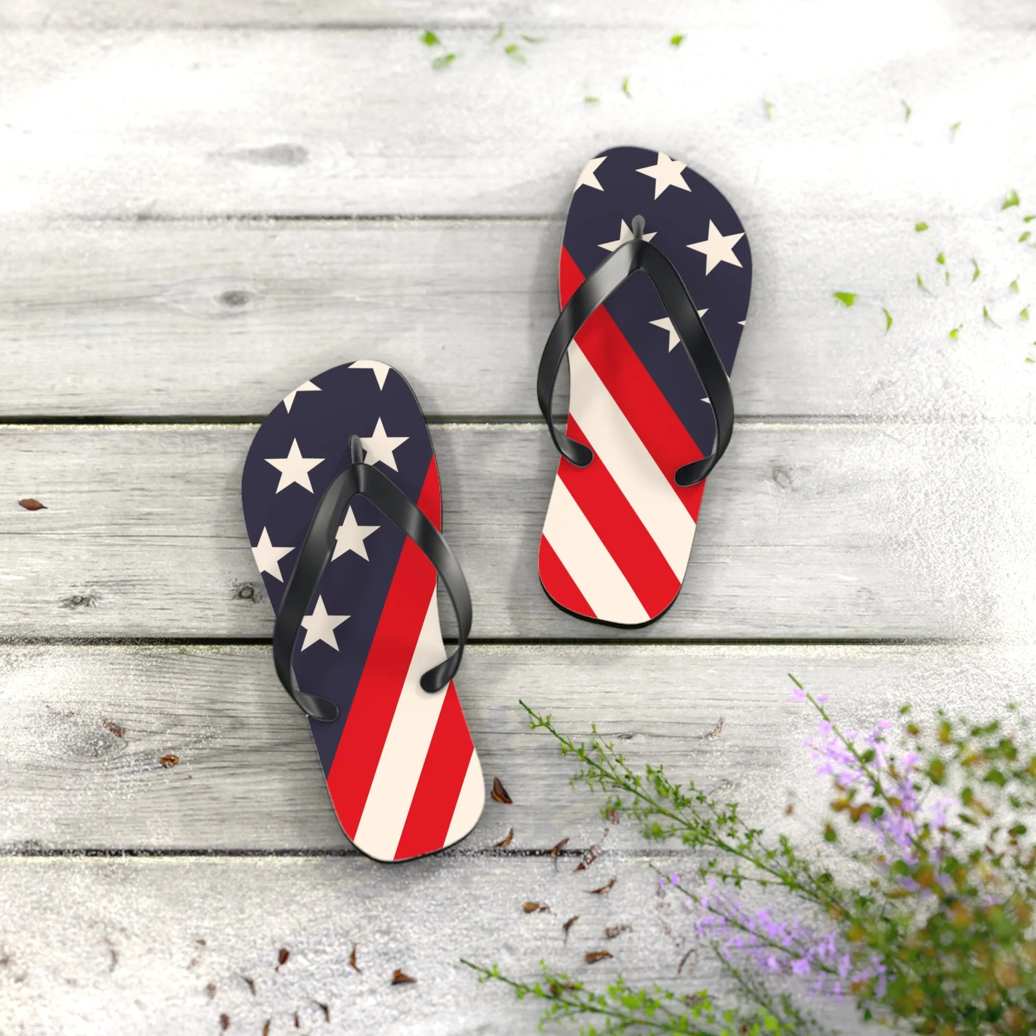 4th of July Flip Flops / USA Patriotic Flip Flops