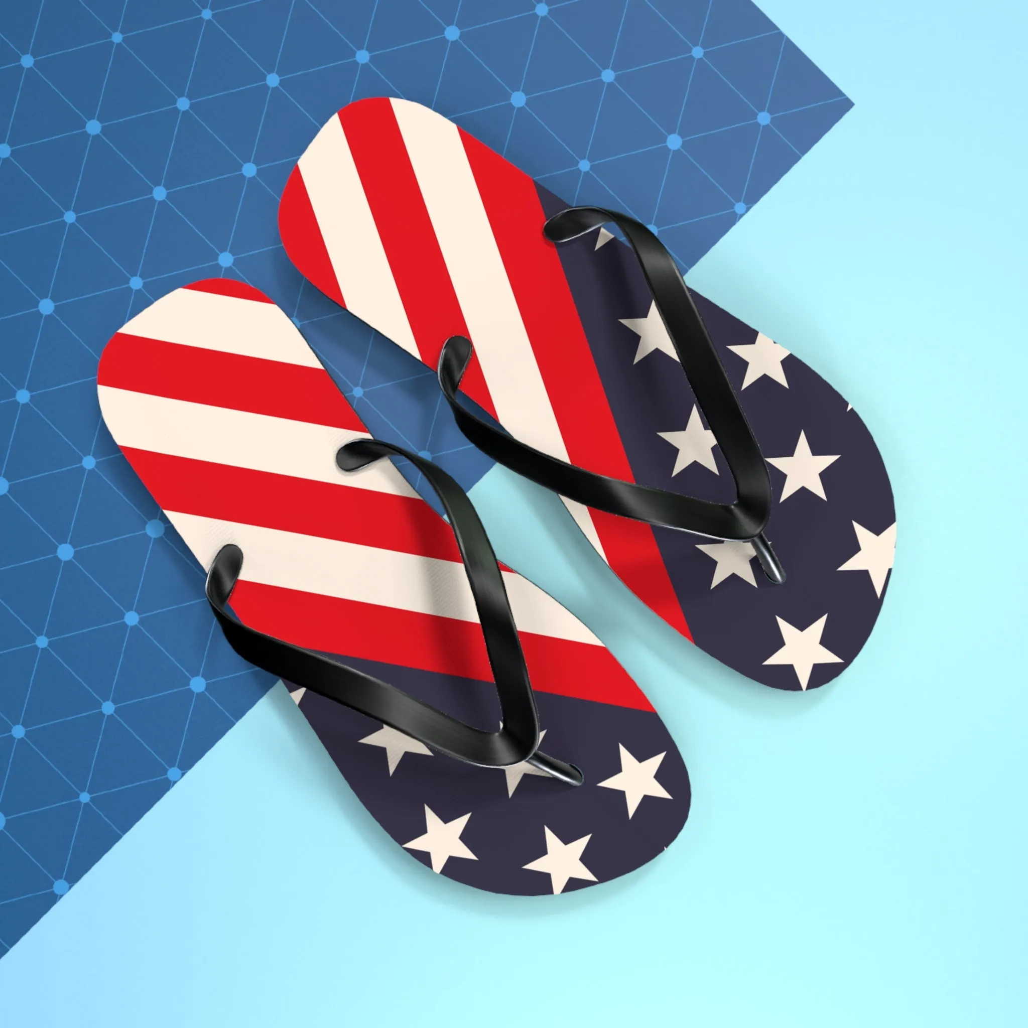 4th of July Flip Flops / USA Patriotic Flip Flops