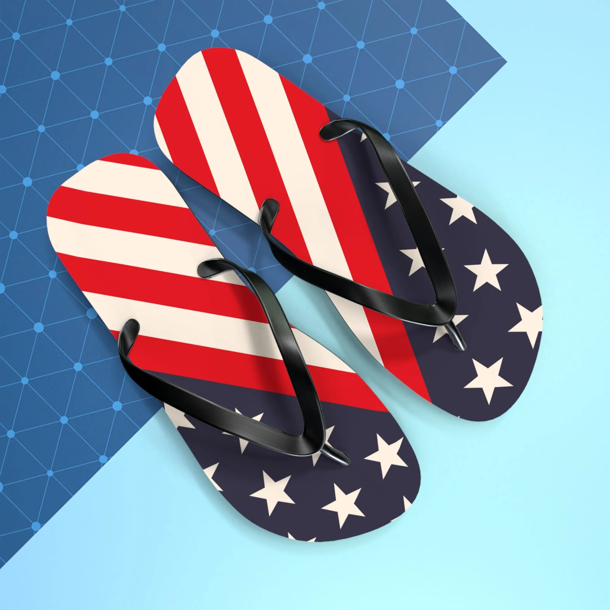 4th of July Flip Flops / USA Patriotic Flip Flops