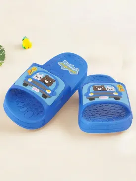 Bear and Bunny Car Design Slides for Boys - Blue