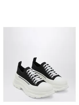 BLACK/WHITE TREAD SLICK SHOES