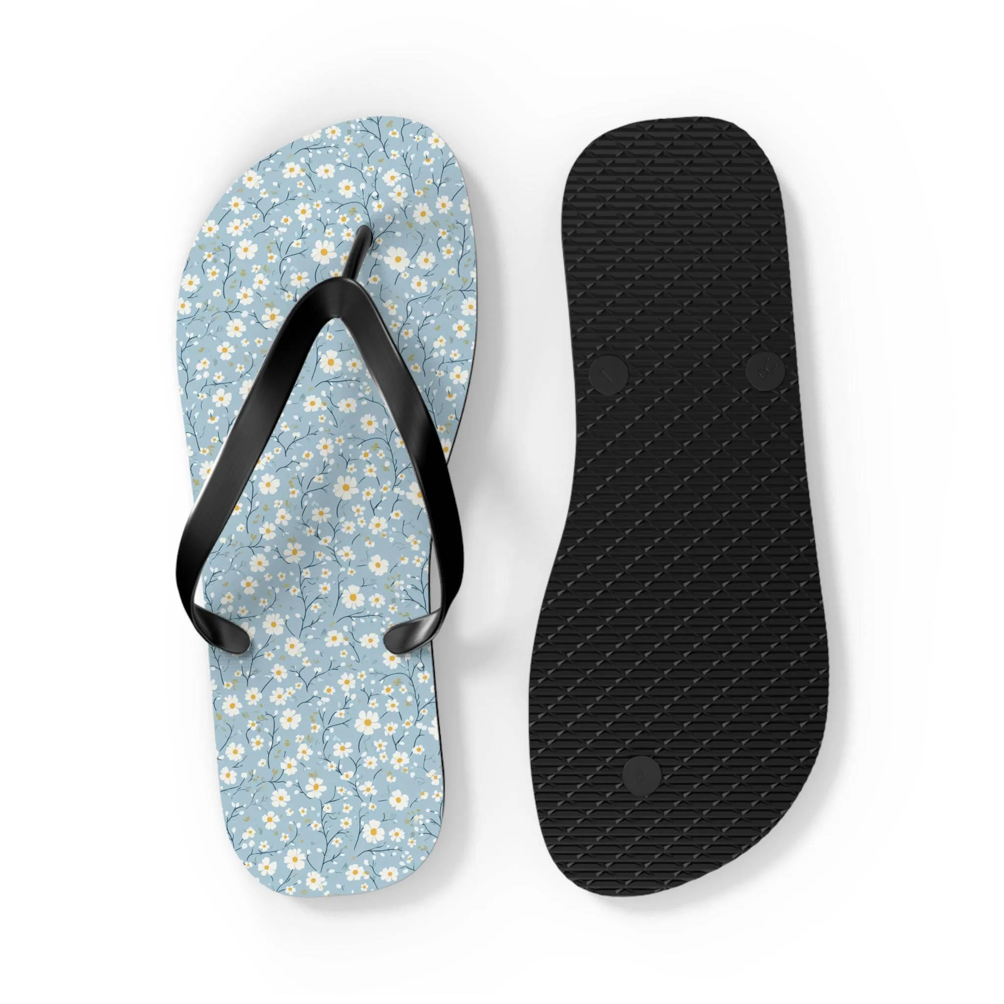 Blooms & Bliss Floral Flip Flops - Comfortable Summer Sandals