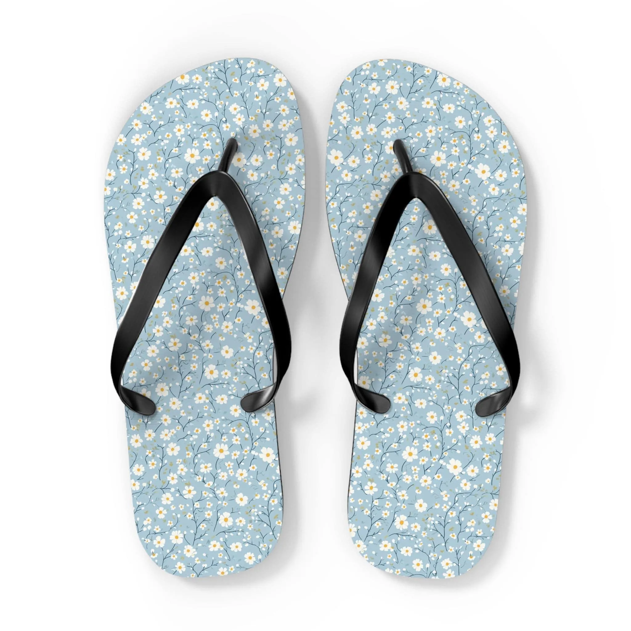 Blooms & Bliss Floral Flip Flops - Comfortable Summer Sandals