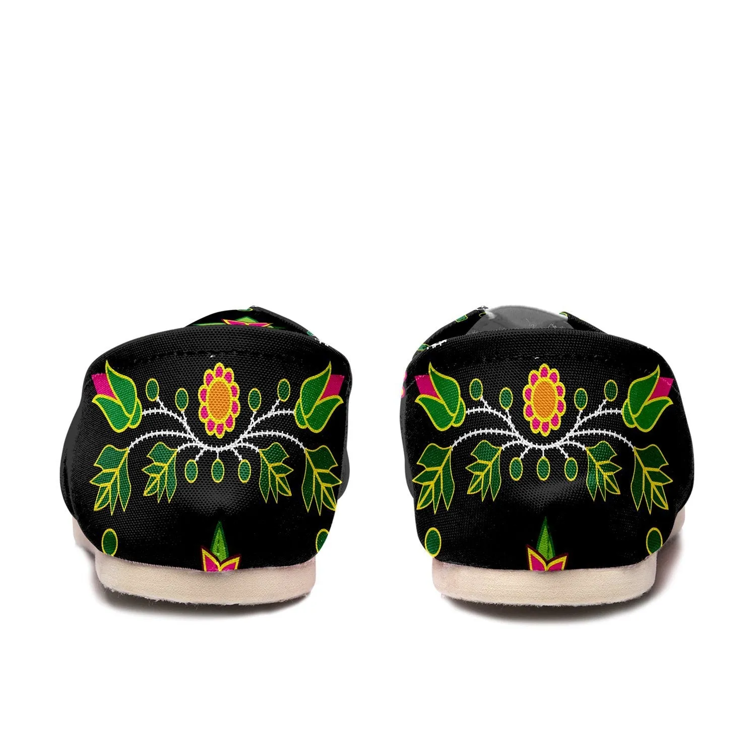 Floral Turtle Casual Unisex Slip On Shoe
