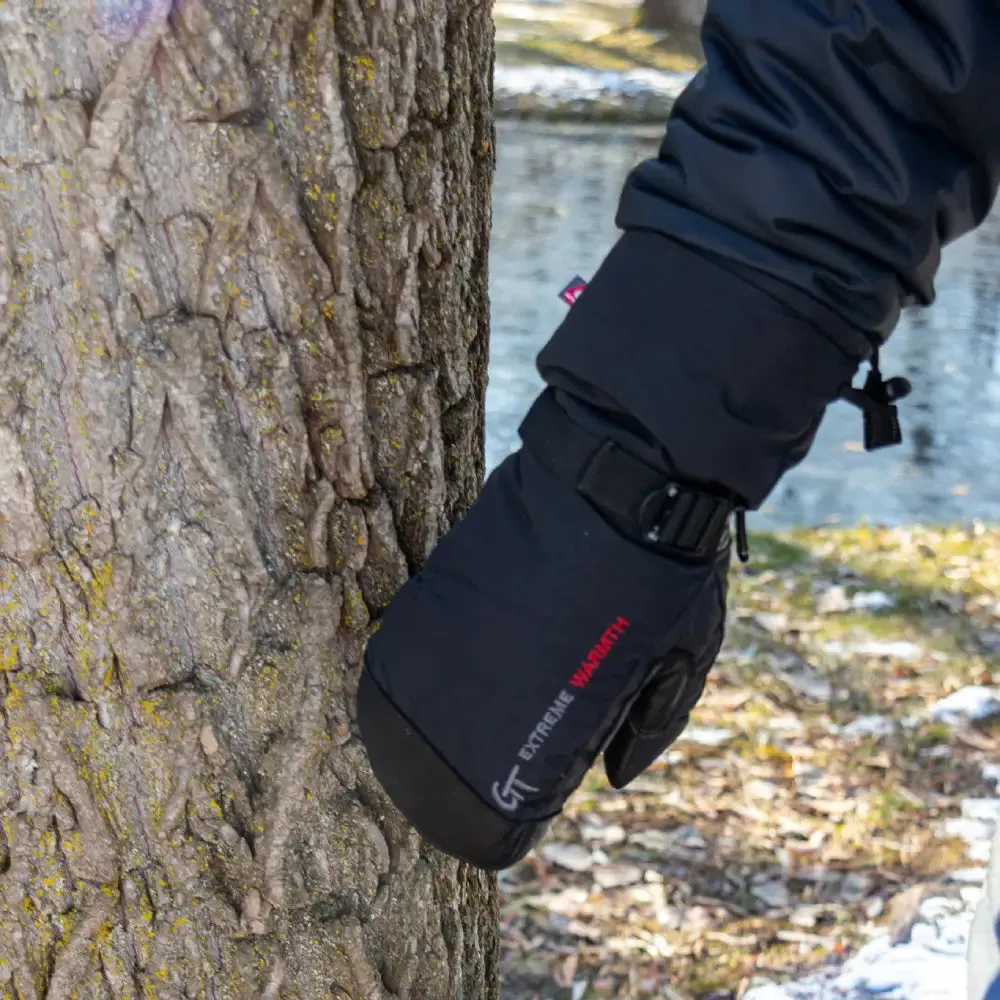 Green Trail G0906 Primaloft® Insulated Deer Leather Palm Mitts – Ultimate Warmth, Comfort, and Durability for Extreme Winter Conditions