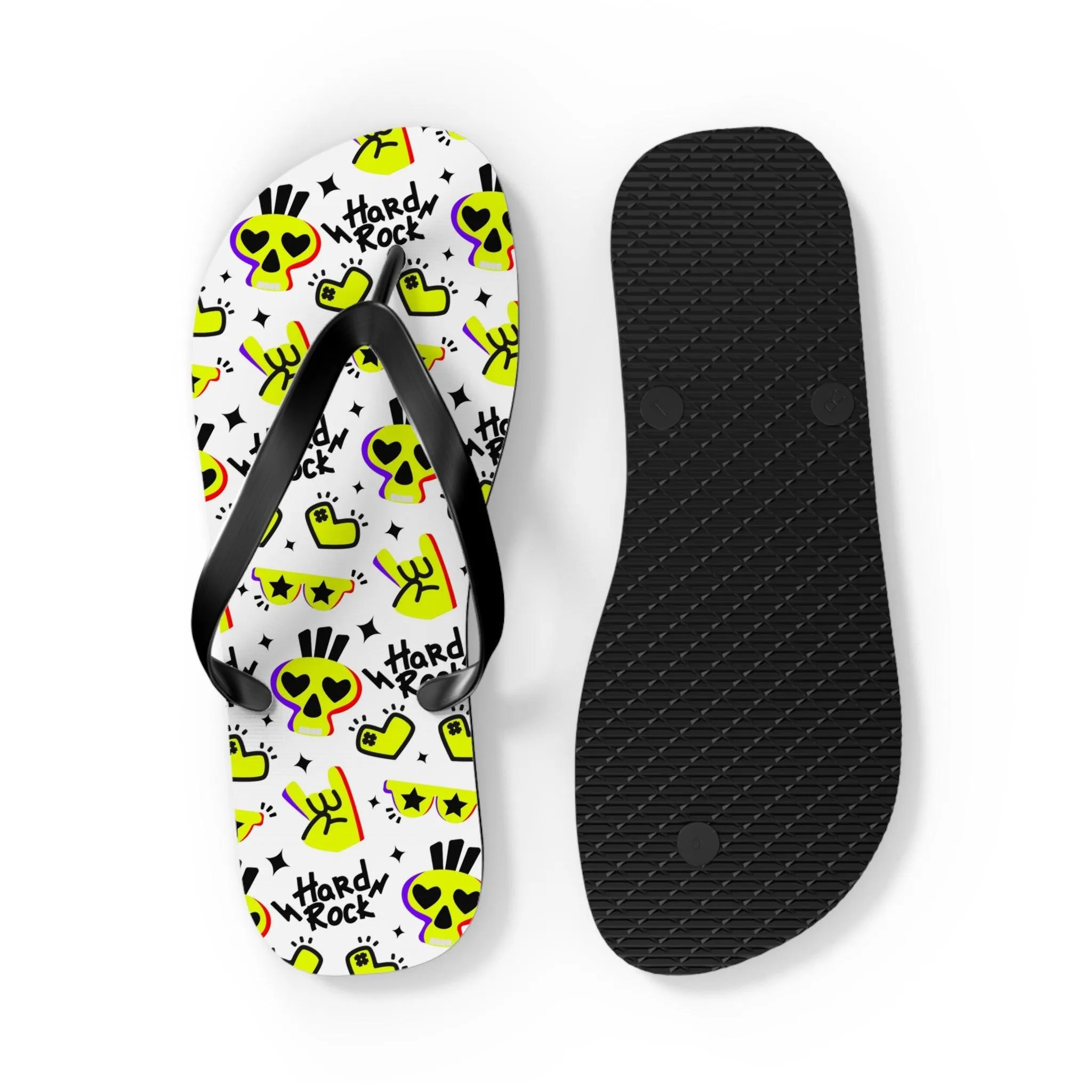 Hard Rock Graphic Flip Flops