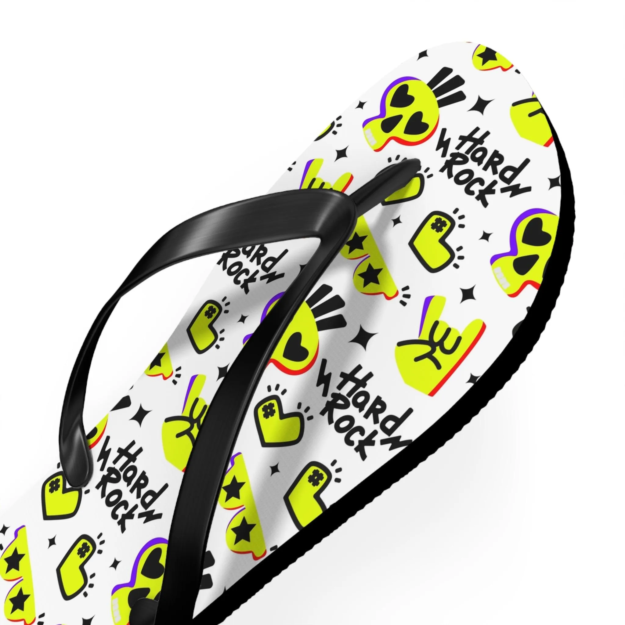 Hard Rock Graphic Flip Flops