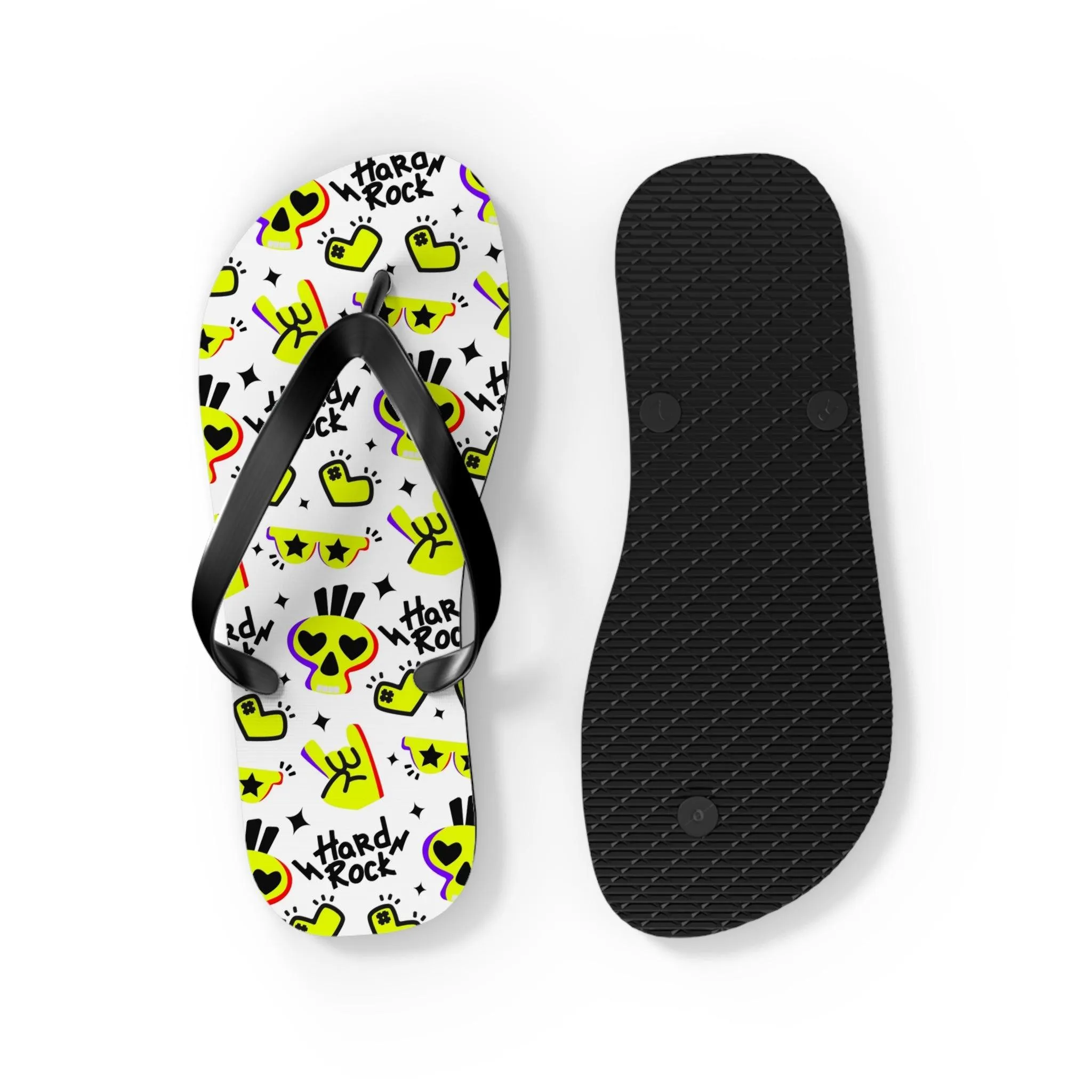 Hard Rock Graphic Flip Flops