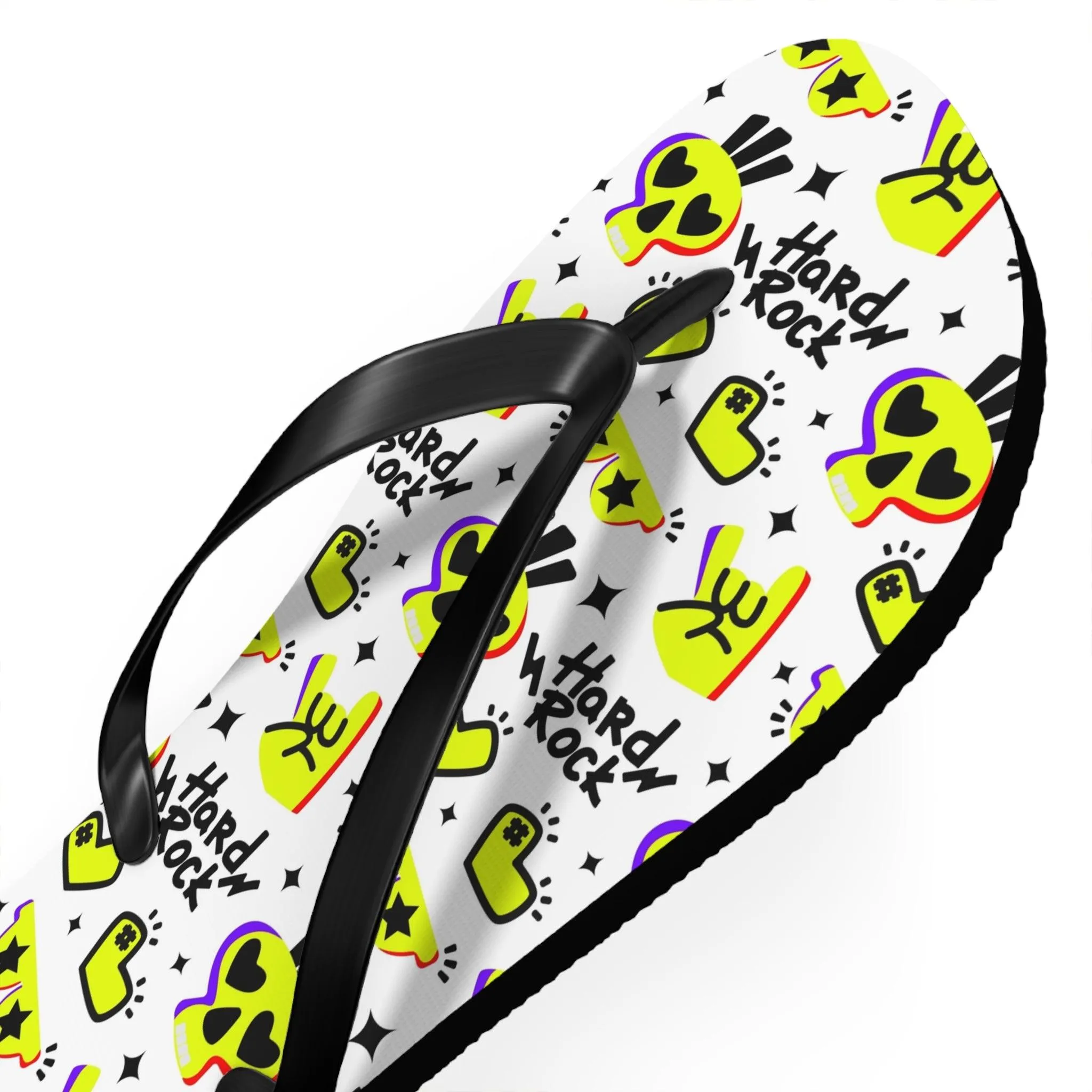 Hard Rock Graphic Flip Flops