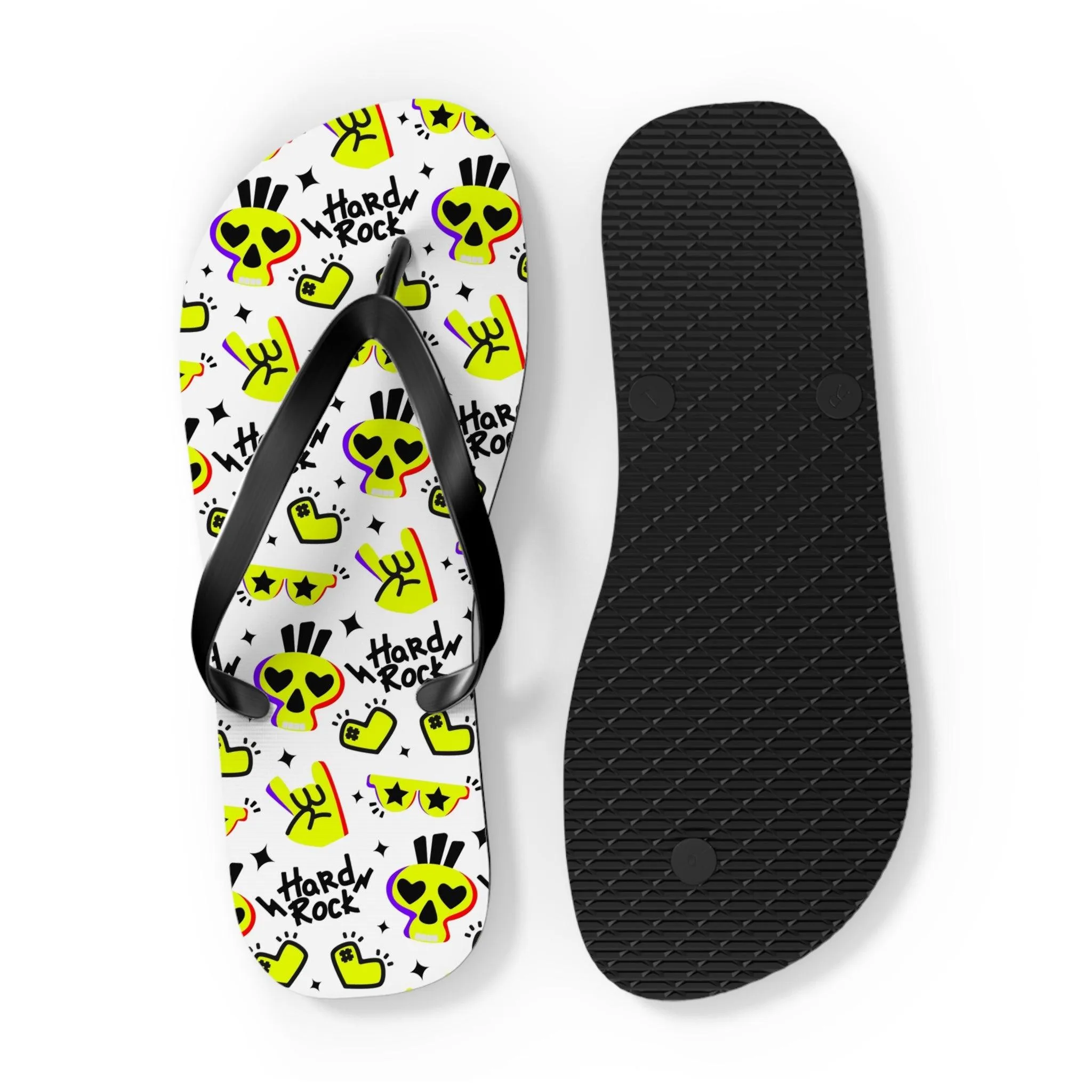 Hard Rock Graphic Flip Flops