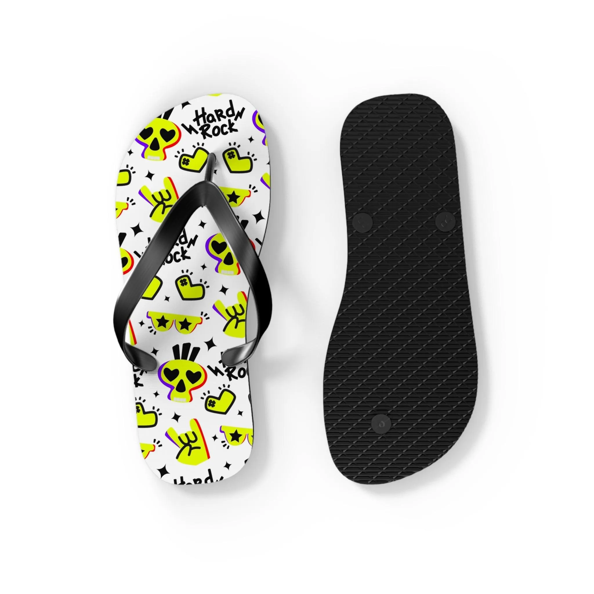 Hard Rock Graphic Flip Flops