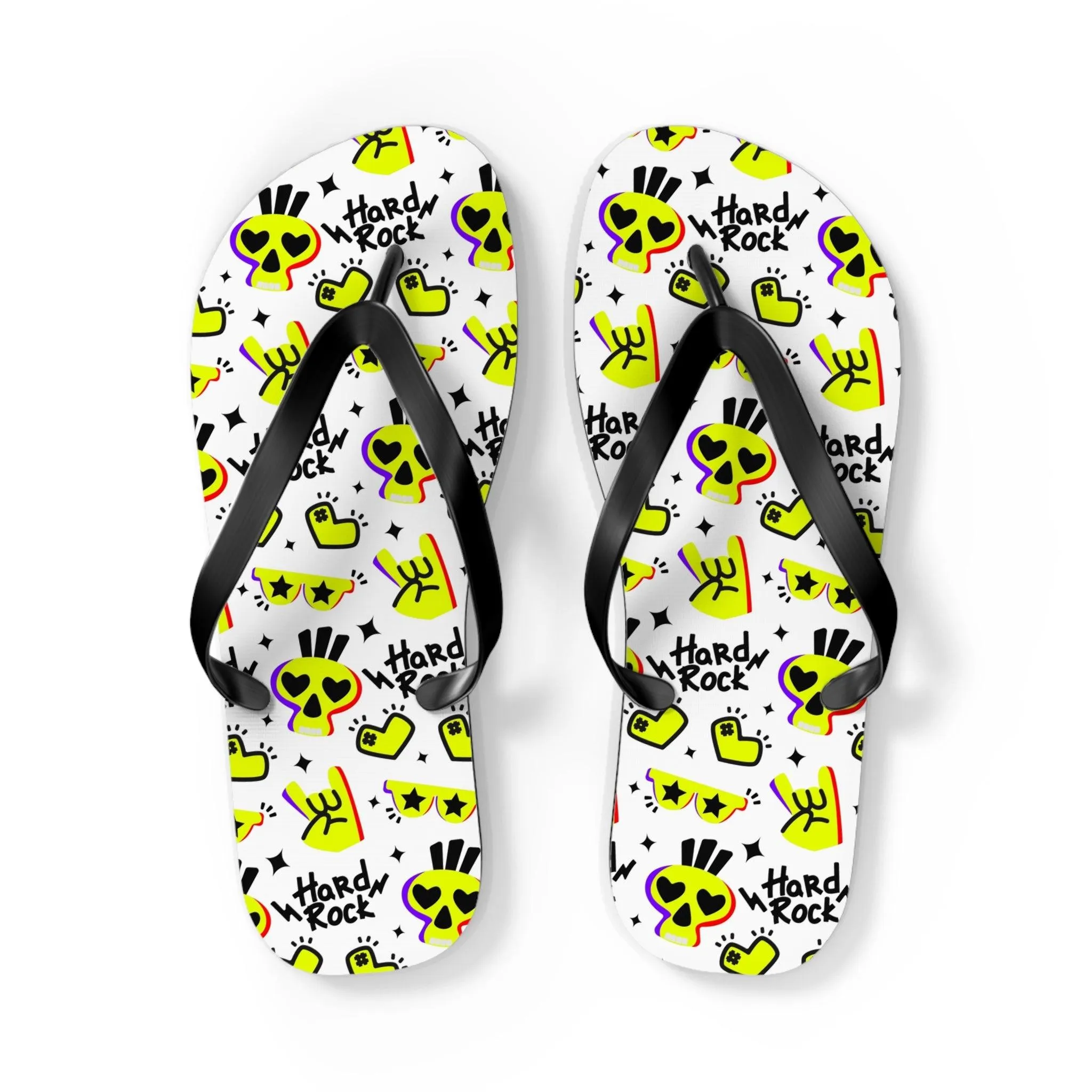 Hard Rock Graphic Flip Flops